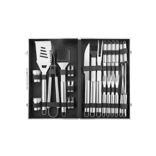 Deluxe Grill Set 21 Piece Heavy Duty Stainless Steel Grill Set in Case for Outdoor Cooking Camping Grilling Smoking